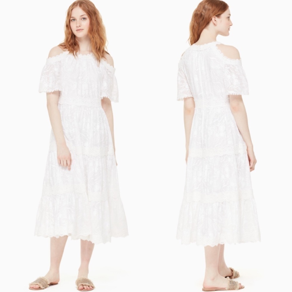 NWT Kate Spade Emmeline Embroidered Midi Dress 2